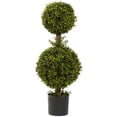 thumbnail image 1 of 35&rdquo; Double Boxwood Topiary, 1 of 1
