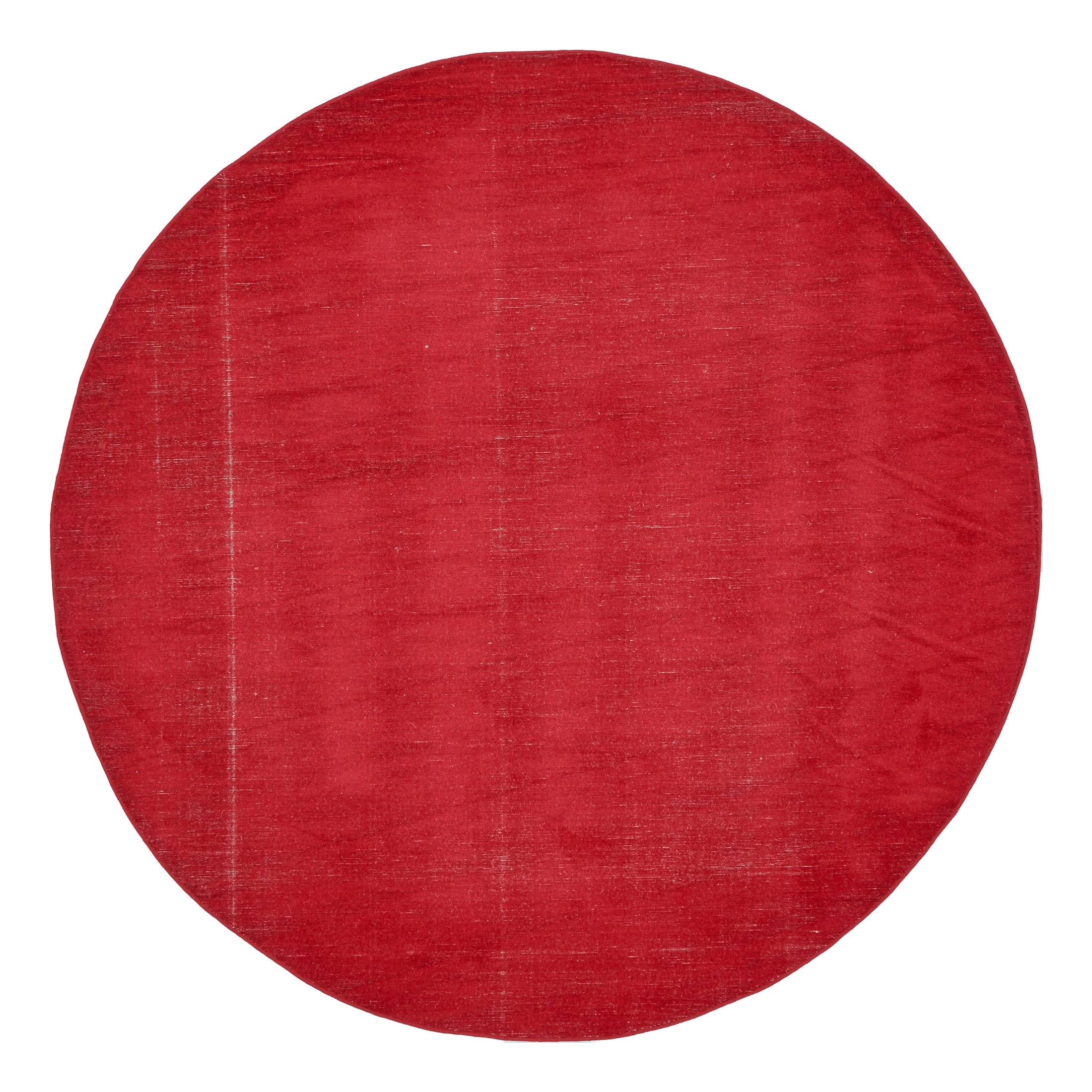 Unique Loom Williamsburg Collection Area Rug - Solid (8' Round Burgundy)