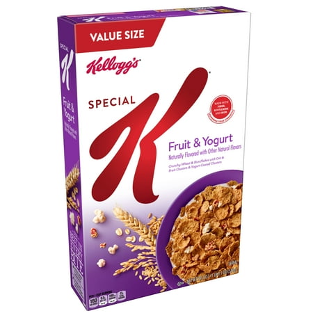 (2 Pack) Kellogg's Special K Breakfast Cereal, Fruit & Yogurt, 19.1 (Best Low Calorie Breakfast Cereal)