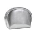 thumbnail image 2 of Cosmetic Bag Purse PU Leather Portable Small Makeup Bag for Gift Women Girls Half Moon, 2 of 8