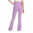 thumbnail image 6 of Yeaiivve Kids Girls Workout Pants With Side Pockets Tummy Control Crossover Split Hem Pants Comfort Slimming Fit Yoga Leggings, 6 of 6