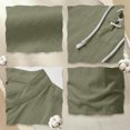 thumbnail image 6 of Men's Linen Shirts Short Sleeve Stand Collar Lace Up T Shirts Casual Lightweight Breathable Relaxed Fit Summer Tees, L, 6 of 7