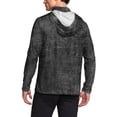thumbnail image 3 of Havenx Sun Protection Shirts for Men Texture Print Long Sleeve Rapid Dry Shirts with Mask Hooded Upf 50+ Shirt Rash Guard Cooling Lightweight Outdoor Hiking Fishing Clothing,Dark Gray M, 3 of 5