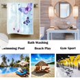 thumbnail image 2 of Pfrewn Toallas De Mano De Mariposas 3D, 16.0 X 30.0 In, Primavera, Verano, Floral, Lila, Flores Abstractas, Toalla De Baño, Pequeña Toalla De Baño, Plato De Cocina, Toallas De Invitados, Decoraciones, 2 of 5