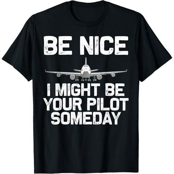 Everyday Cotton Comfort - Funny Pilot Art For Men Women Kids Aviation Airplane Pilot T-Shirt
