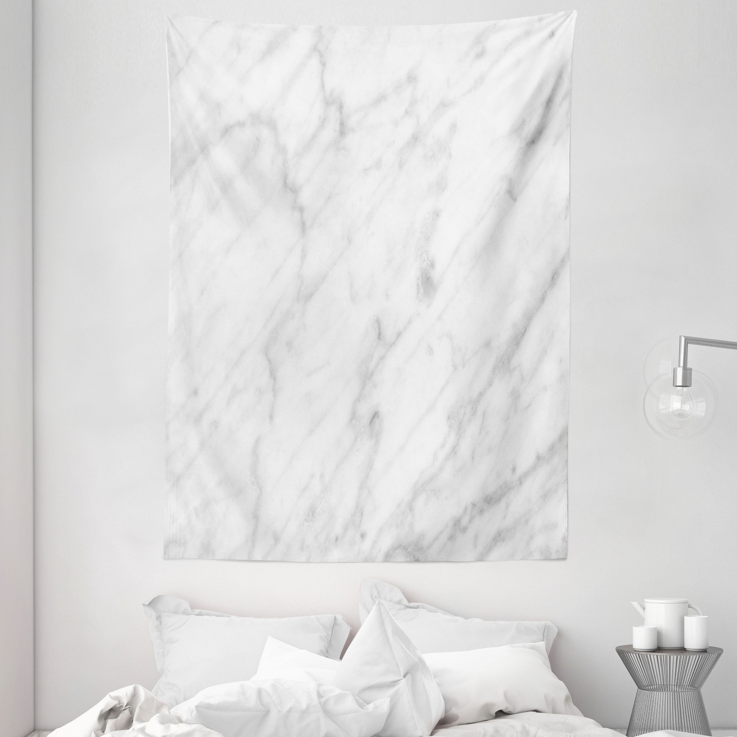 Marble Tapestry Carrara Marble Tile Surface Organic Sculpture Style Granite Model Modern Design Wall Hanging for Bedroom Living Room Dorm Decor 60W X 80L Inches Dust Grey White by Ambesonne Walmart ...