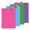 BAZIC Clipboard PVC Standard Clipboards w/ Low Profile Clip, 4-Pack