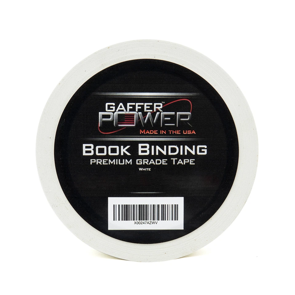 PRIME - Bookbinding Tape By Gaffer Power, White Cloth Book Repair Tape - 2" X 15 Yds