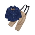 thumbnail image 2 of Tommy Bahama Boys' Rashguard and Trunks Swimsuit Set, Turq/Narwhal, 5, 2 of 2