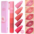 thumbnail image 3 of 5-in-1 Fruit Velvet Matte Lipstick Set, Long-Lasting, Highly Pigmented, Moisturizing Lip Balm, Smooth Application for Soft lips, 3 of 5
