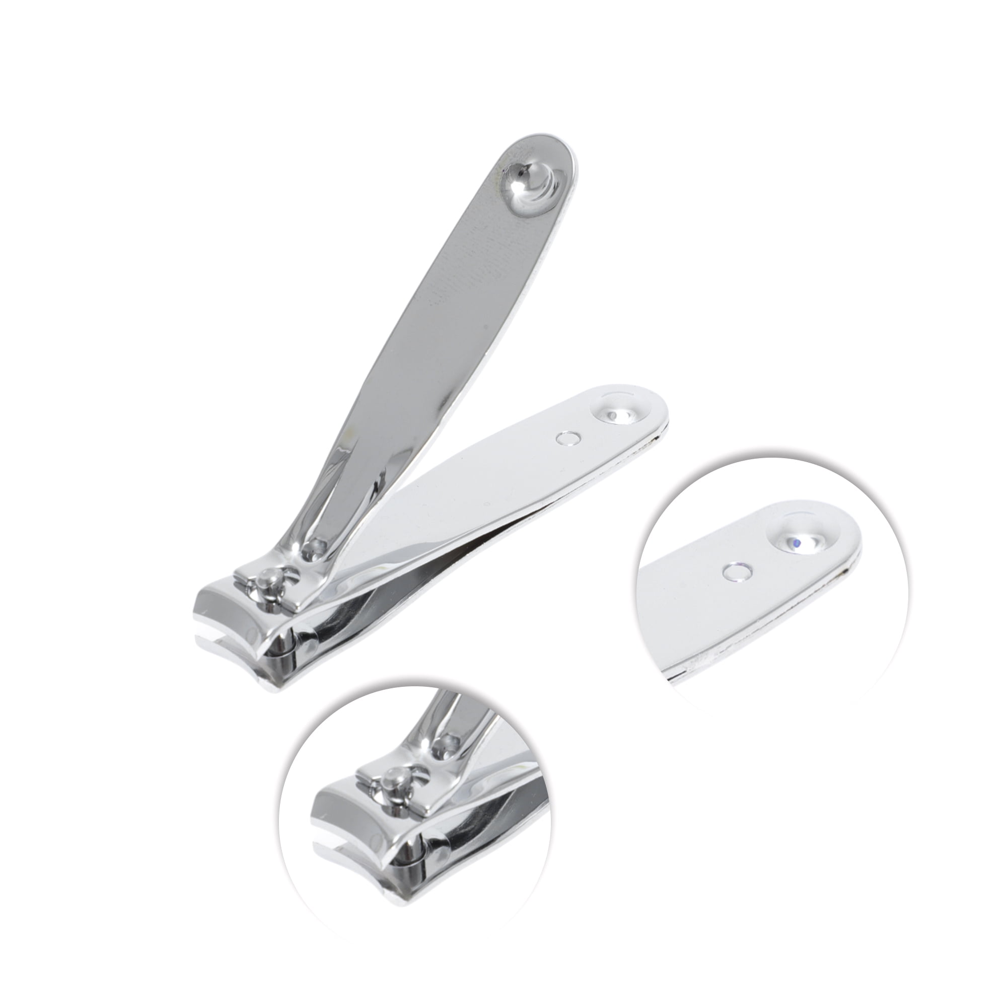 Unique Bargains 1pc Reusable Nail Clippers 3.15" Silver Tone Large