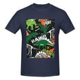 thumbnail image 4 of Bingfone Dinosaur Skeleton Men'S Loose Fit Short-Sleeve Pocket T-Shirt, 4 of 7