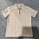 thumbnail image 3 of Blusa y camisa de manga corta con cuello vuelto para hombre, holgada, de punto, de verano, con cuello, transpirable, con cremallera, de manga corta, para hombre, 3 of 3