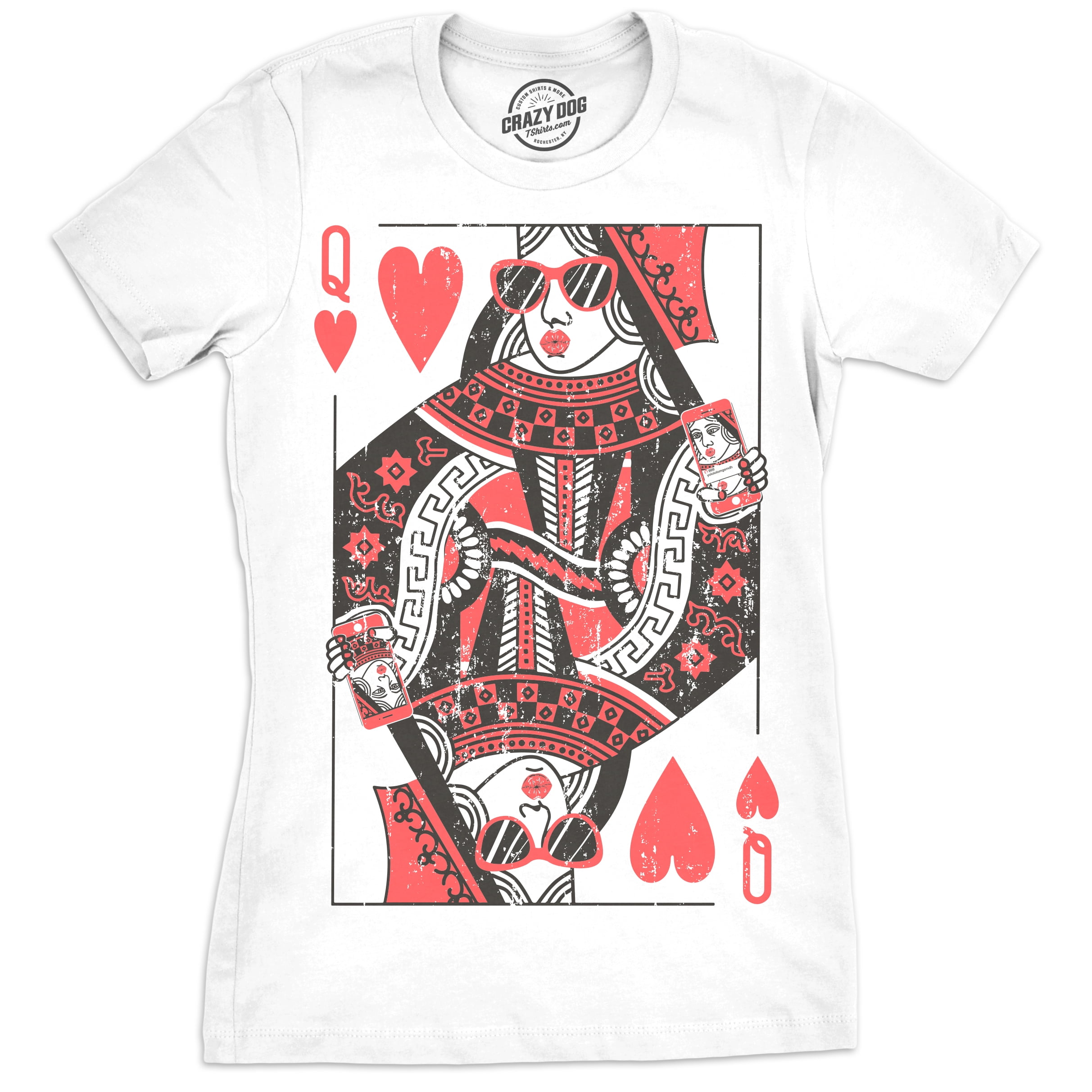 Women/Men Clubs Hearts Poker Playing Cards 3D Print Casual T-Shirt Short Sleeve