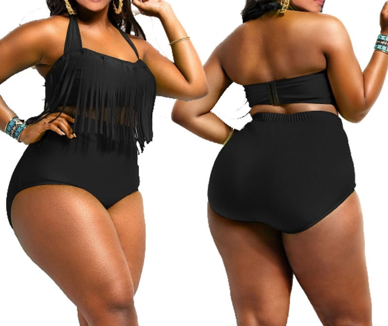 walmart plus size swimsuits in store