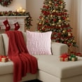 thumbnail image 4 of PRETXORVE Christmas Decorations, Christmas Decor, Christmas Pillowcase Christmas Tree Pillowcase Soft Sofa Chair Cushion Cover Living Room Christmas Decorations, 4 of 6