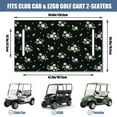 thumbnail image 3 of Flowers Motif 51x31 Golf Cart Seat Cover, Fits Most 2-Passenger Front Bench Seats on Popular Golf Cart & UTV Models, 3 of 8