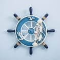 thumbnail image 2 of Rudder Wall Decoration With Seagull Seashell Fishing Net Anchor Starfish, 2 of 3