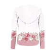 thumbnail image 5 of Women's Oversized Lightweight Hoodies Zip Up Fall Sweatshirts Jackets Neon Print Full Zipper Hoodies with Pockets, 5 of 5