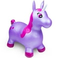 Waddle! Unicorn Bouncer! Inflatable Ride on Toy (Purple Shimmer