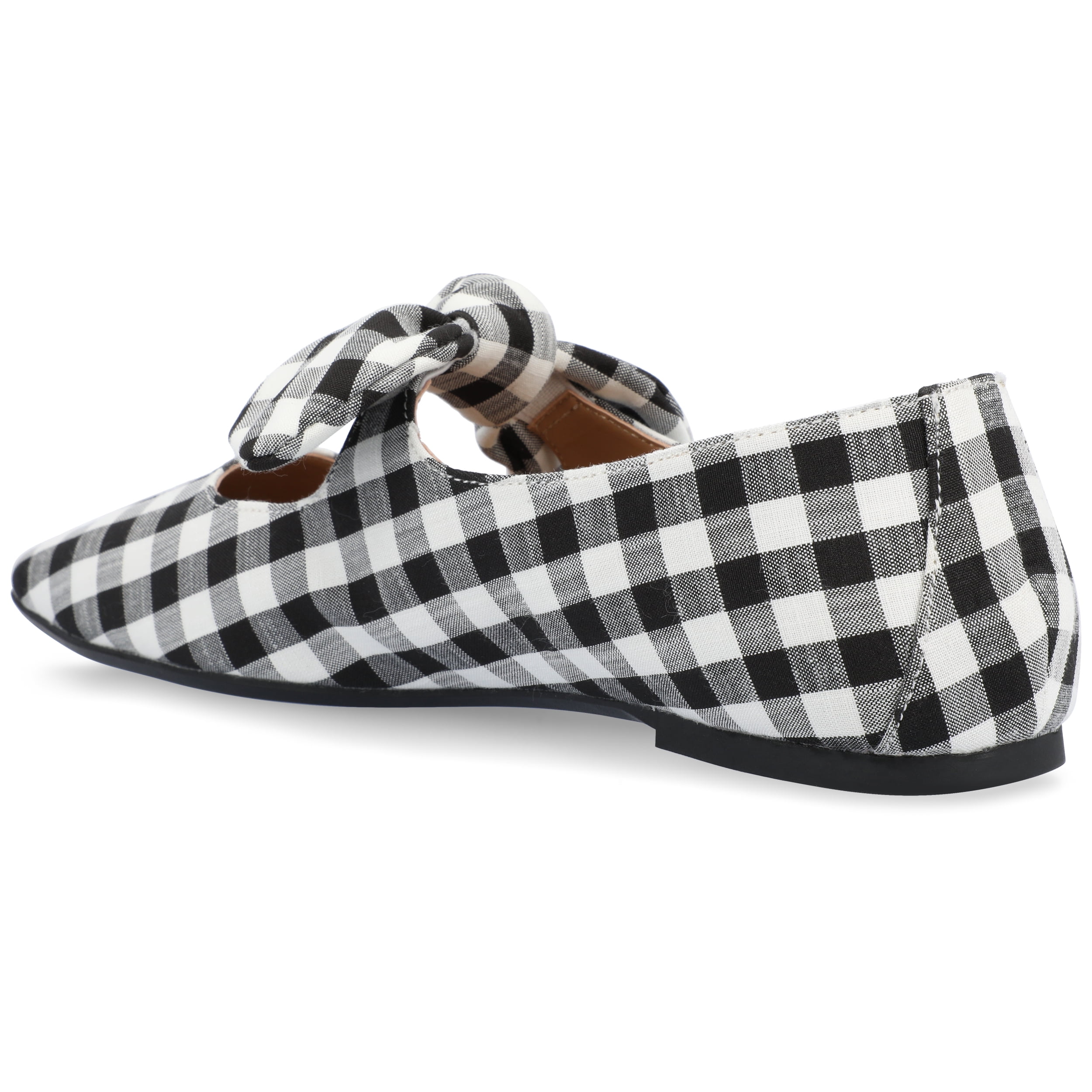 Journee Womens Seralinn Mary Jane Slip On Square Toe Dress Flats