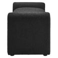thumbnail image 3 of Modway Waverly Boucle Fabric Bench in Black, 3 of 8