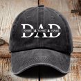 thumbnail image 2 of Gyexs Low Cap Fathers Day Hats Dad Embroidered Pigment Dyed Adjustable Daddy Baseball Cap Dad Gifts from Daughter Son Wife #Black, 2 of 5