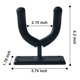 thumbnail image 3 of Percha De Guitarra Gancho para colgar guitarra, soporte de pared para ukelele bajo con 4 púas Likrtyny Para Estrenar, 3 of 3