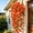 #84Orange, variant on Peony Wall Hanging with Lifelike Artificial Flowers and Sturdy Plastic Build, Garden Decor for UV-Resistant, No-Maintenance, Easy-Install for Patios, Balconies, and Indoor Walls.