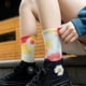 thumbnail image 4 of Calcetines de algodón teñido anudado hasta la mitad de la pantorrilla, calcetines de marea de calle, calcetines de mujer, moda degradada, deportes, marea personalizada, 4 of 5