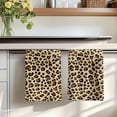 thumbnail image 7 of Leopard Printed Kitchen Towels Set of 2, Modern Animal Fur Patterns Absorbent Dish Towels for Kitchen, Microfiber Hand Towel, Quick Drying Tea Towel for Cleaning Decorative Dishcloths, 7 of 7
