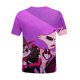 thumbnail image 5 of Hazbin Hotel Camiseta Manga Corta Cuello Redondo Estampada Moda Casual Mujer Morado/2XL, 5 of 5