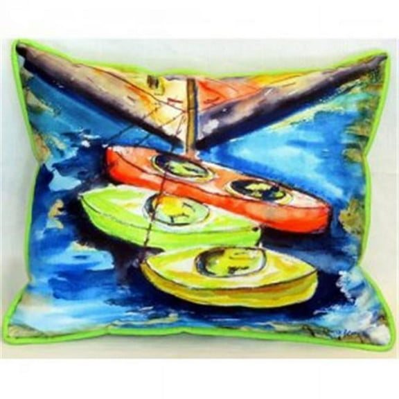 Kayaks Indoor & Outdoor Throw Pillow, 20 x 24 in.