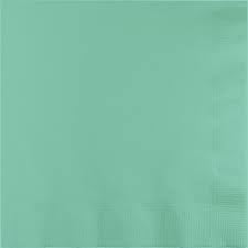 Pack of 600 Mint Green 2-Ply Folded Paper Lunch Napkins 5"