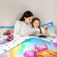 thumbnail image 4 of Castle Fairy Highland Cow Bedding Comforter Set,Cute Bow Animal Queen Bedding Sets, 4 of 8