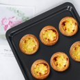 thumbnail image 3 of Baking Sheet 14 Inch, 2 Pack Nonstick Carbon Steel Cookie Sheet Pan Oven Baking Pans Baking Tray Rimmed Baking Pan - Black, 3 of 7