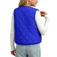 thumbnail image 5 of Bixock Toddler Girls Puffer Vests Girls Zip Up Jackets Kids Fleece Vests Waistcoat Outerwear Sleeveless Crew Neck Padded Thermal Daily Jacket for Kids 2-14Years, 5 of 7