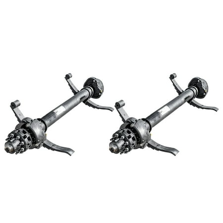 12k Dexter Trailer Axle - 12000 lb Hydraulic Disc Brake 8 Lug Tandem Axle / 74/46 (3 10) / 8x6.5 Bolt Pattern