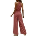 thumbnail image 6 of UAMVSH Jumpsuits for Women Sleeveless Elastic Waist Wide Leg Rompers with Pockets Spaghetti Strap Summer Casual Onesie Clothes, 6 of 6
