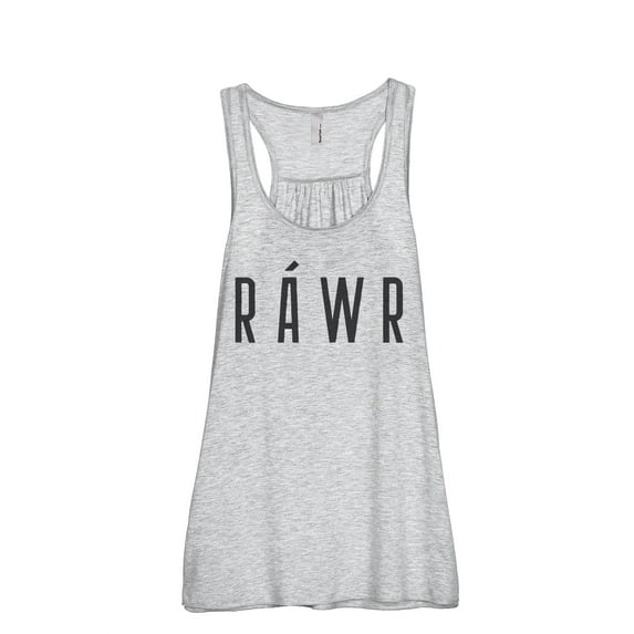 RAWR Only (Height is off, measured by letters and not ' ) Women's Fashion Sleeveless Flowy Racerback Workout Yoga Tank Top Sp