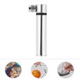 thumbnail image 3 of Shisuyan Portable Bike Pump with Locking Buckle for Fast Inflation Lightweight Aluminum Alloy Silver Color Fits Under Water Bottle Cage, 3 of 8