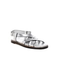 thumbnail image 2 of Doata Metallic Genuine Leather Buckled Flats, 2 of 9
