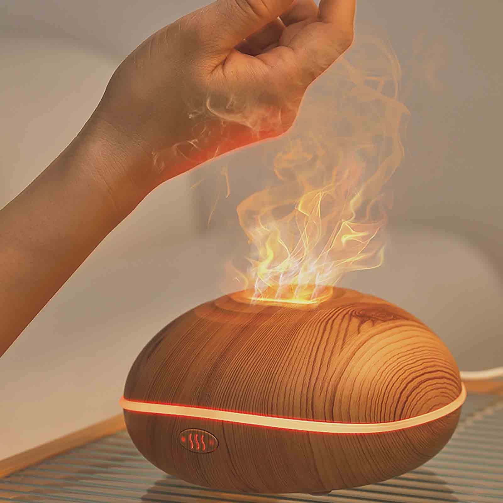 Jubipavy Office Desktop Seven Color Humidification Flame Machine USB Small Home Appliance Humidifier Circular Household Machine