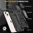 thumbnail image 6 of Sumao for iPhone 15 Plus Case With Ring,Military Grade Shockproof Liquid Silicone Slim Phone Case-Black, 6 of 11