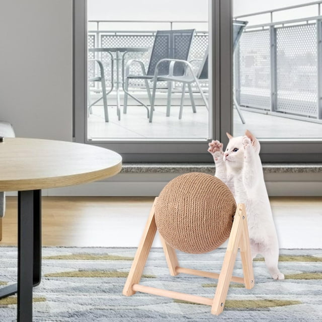 Rascador de Madera para Gatos Perfecl Juguete de Entrenamiento Interactivo M M