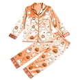 thumbnail image 4 of XIYON Halloween Pajamas Set for Women Pumpkin Ghost Print Long Sleeve Top and Long Pants Sleepwear 2 Piece Nightwear Comfort Loungewear Casual Nightwear, 4 of 4