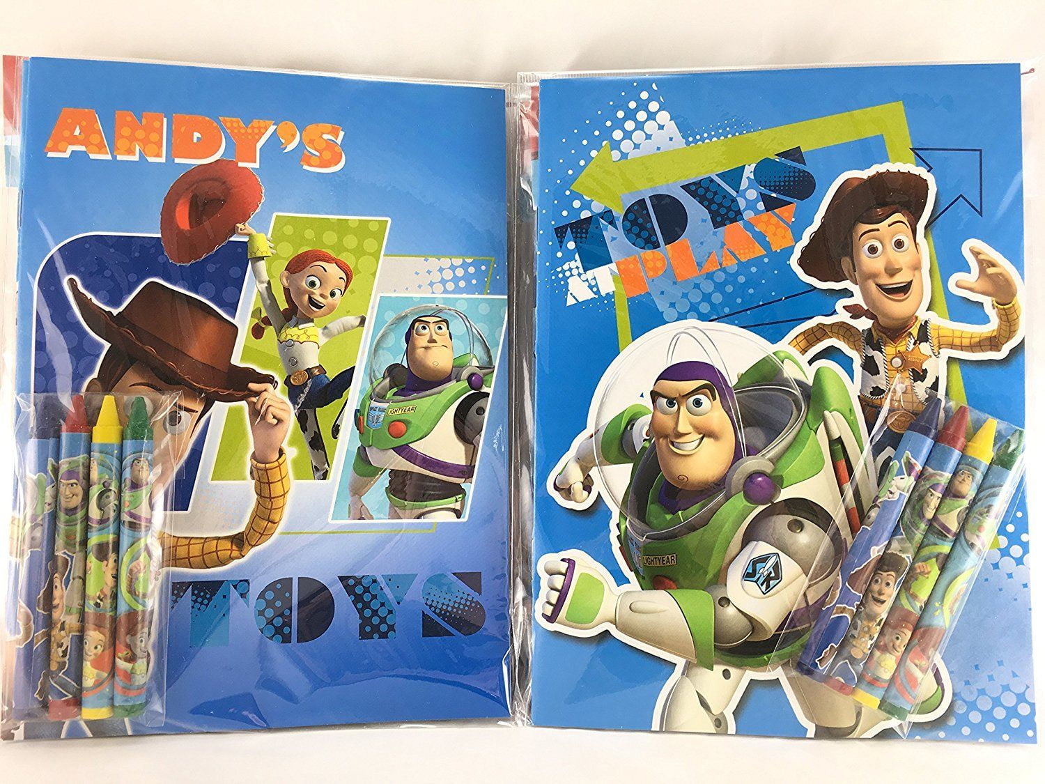 48 Toy Story 3 Disney Pixar Coloring Book & Crayon Set Child Party Bag Fillers 