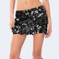thumbnail image 2 of Women's Skirts Sequined Fashionable High Waisted Slim Fitting Butt Lifting Casual Short Skirt Sparkly Skirts Hem Bodycon Party Club Skirt Shorts Sequin Skirt Sparkle Stretchy Mini Party Glitter Skirts, 2 of 4