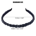 thumbnail image 4 of Diadema de aro Con cuentas Unique Bargains 1 pieza mujer Azul Negro 0.43 pulgadas, 4 of 7