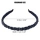 thumbnail image 4 of Diadema de aro Con cuentas Unique Bargains 1 pieza mujer Azul Negro 0.43 pulgadas, 4 of 7